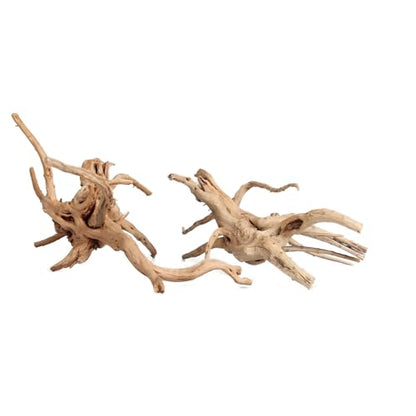 emours Driftwood Branches Reptiles Aquarium Decoration Assorted Size,(5.5-8 inch in Length),4 Pieces (Spider Wood)