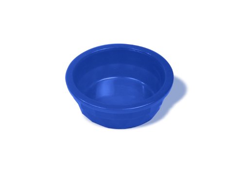 Van Ness Pets Crock Style Heavyweight Translucent Medium Bowl, 20 OZ Food/Water Dish - color: Blue, size: Medium (20 fl oz) - Pack of 1