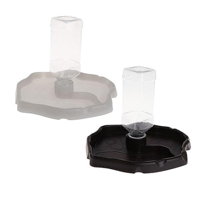 Automatic Water Feeder for Reptiles and Small Pets Turtle and Lizard Drinking Bowl Water Reservoir for Terrarium Use