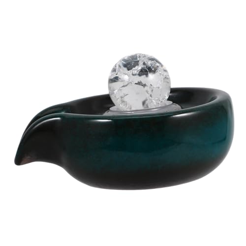 Fountain Circulation Outlet Remove Pond Fountains Aquarium Solar Water Feature Pump Submersible The Fountain for Pool Part Change Dispenser Pet Circulating Accessory Ceramics Blue - color: Blue