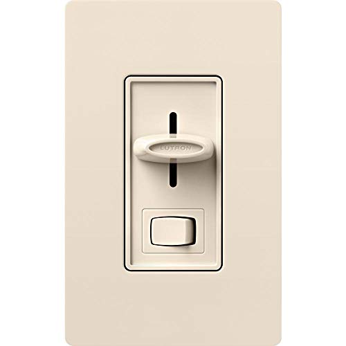 Lutron Skylark LED+ Dimmer Switch for Dimmable LED, Lutron Dimmer Switch For Halogen and Incandescent Bulbs, 150W/Single-Pole or 3-Way, SCL-153P-LA, Light Almond - color: Light Almond