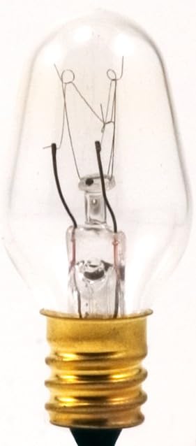 Sylvania 4 Watt Night Light Bulbs 4 Pack - Incandescent C7 E12 Candelabra Base Night Light Bulb, Dimmable Small Mini Bulbs for Nightlights, 4W 120V Clear Warm White - color: Clear Finish