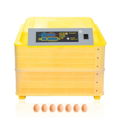 CROSSDESIGN Automatic Digital Egg Incubator Poultry Hatcher Machine Breeder w/Temperature Control & Auto Turning for Hatching Chicken Duck Goose Quail Birds 96 Eggs - size: 96 Eggs