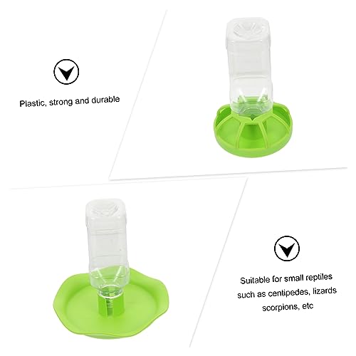 YARNOW 2sets Turtle Accessories for Tank Reptile Food Bowls Water Drinking Plates Pet Water Feeder