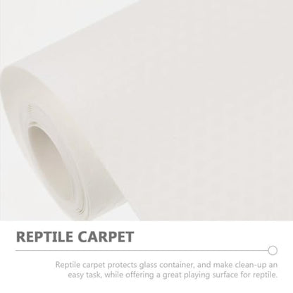 Mikikit Reptile Carpet Substrate Mat for Leopard Gecko Lizard Snake Turtle Natural Terrarium Bedding Easy to Clean for Reptile Tanks