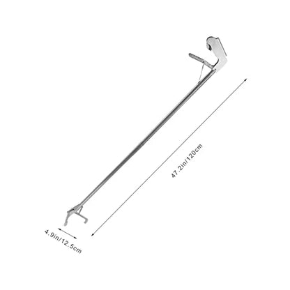 Totority Folding Stainless Steel Snake Catcher Grabber Tool Locking Mechanism for Safe Handling of Snakes and Reptiles Lightweight Portable Design for Gardens and Zoos