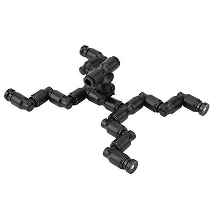 flexman Rainforest Tank Mist Sprinkler, Plastic Increase Humidity Atomization Detailed 360° Rotate Full Coverage Pet Cooling Nozzle for Reptile Terrarium