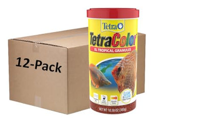 Tetra 16262 127 oz Color Tropical Granules, One Size - size: 10.58 Ounce (Pack of 12)
