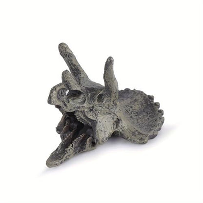 Resin Animal Head Bone Skull Statue for Lizards Terrarium Reptile Hide Cave Aquarium Fish Tank Landscape Decor Ornament
