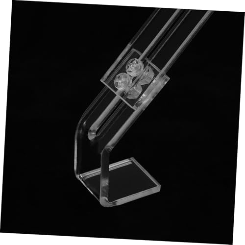 INOOMP Aquarium Light Mounting Bracket 2 Pack Adjustable Reptile Lamp Fixing Clip for Terrariums Glass Tank Light Hanger with Secure Grip Precise Angle Adjustment Easy Install