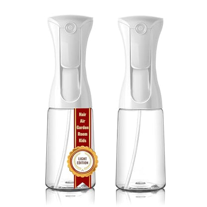 Mistifi Fine Mist Water Spray Bottle – Continuous Refillable Mister for Plants, Beauty, Cleaning & Home Use(200ml 2Pcs, Transparent bottle) - color: Transparent bottle, style: 200ml 2Pcs