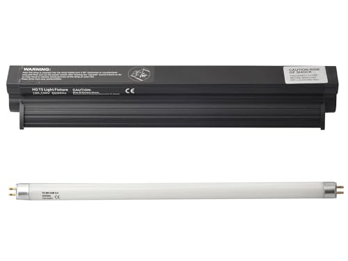 Sundew UVB 5.0 T5 Reptile Lighting Kit, 8W T5 UVB Tube with Fixture, UVB Lighting for Small to Medium Tropical Terrariums (8-Watt/12.5 Inches) - size: 8-Watt/12.5 Inches