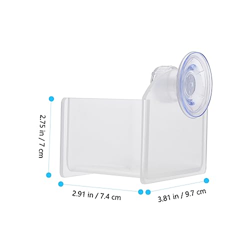 Toddmomy 2pcs Auto Water Feeder Lizard Gecko Feeder Reptile Food Bowl Drinking Basin Suction Cup Pet Supplies for Turtle Snake Spider