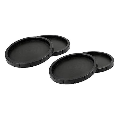 4pcs Reptile Food Bowls Smooth Plastic Drinking Dish for Tortoise Lizard Amphibian Feeding Safe Easy to Clean Water Container for Pets