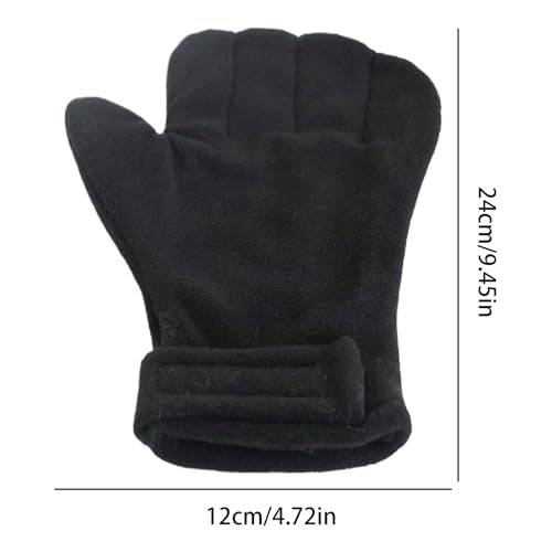 Anti Bite Gloves | Scratch Resistant Mitts - Hamster Calming Gloves | for Sugar Petaur Bird Parrot Hedgehog - color: Black
