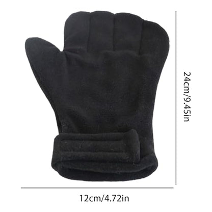 Anti Bite Gloves | Scratch Resistant Mitts - Hamster Calming Gloves | for Sugar Petaur Bird Parrot Hedgehog - color: Black