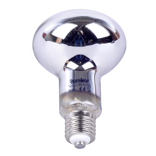 Sundew Mercury Vapor UVB Reptile Lamp 80W, 120V E26 – Coated Glass Soft-Beam UVB (Coated) - color: Coated