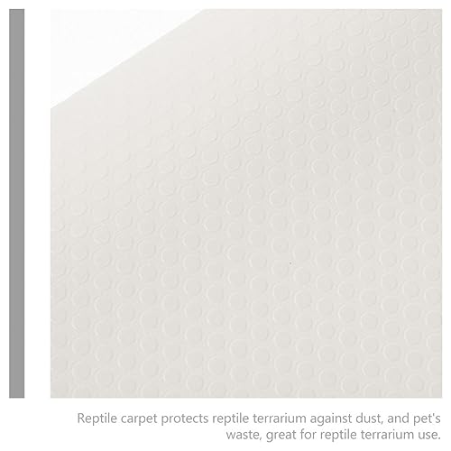 Mikikit Reptile Carpet Substrate Mat for Leopard Gecko Lizard Snake Turtle Natural Terrarium Bedding Easy to Clean for Reptile Tanks