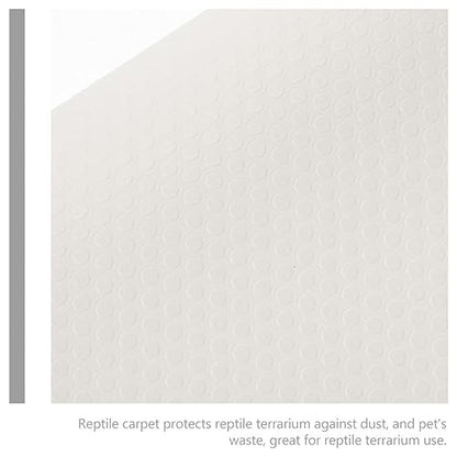 Mikikit Reptile Carpet Substrate Mat for Leopard Gecko Lizard Snake Turtle Natural Terrarium Bedding Easy to Clean for Reptile Tanks