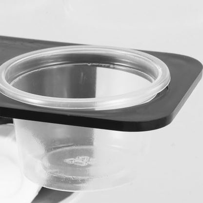 POPETPOP Reptile Feeder Bowl with Suction Cup 4.52X2.36X6.49In Water and Food Container for Lizard Turtle Gecko Chameleon Scorpion Tank Accessories
