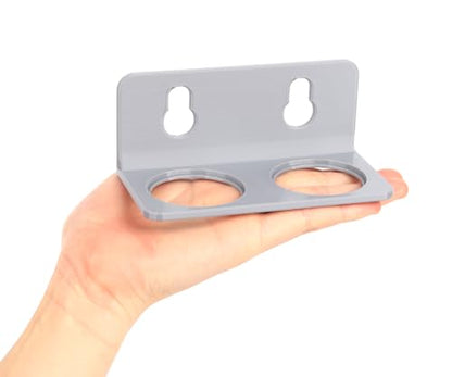 Crested Gecko Feeding Ledge with 10PCS Gecko Food Water Dish - Gray - color: Gray