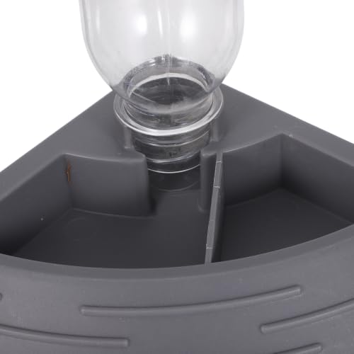 Hemobllo Automatic Reptile Water Bowl for Tortoise and Small Animals with Large Capacity Abs Basin, Detachable Structure, and Automatic Water Supply, for Reptile Tank and Travel Use