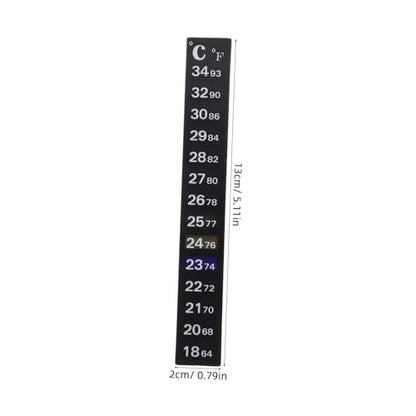 Ciieeo 2Pcs Color Changing Aquarium Thermometer Sticker Adhesive Fish Tank Temperature Gauge Strip Accurate Temperature Reading for Aquariums and Reptiles Easy to Use for Home