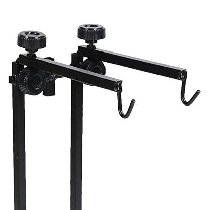 Reptile LAMP Stand Adjustable Metal Light Stand for Terrarium Double Hook