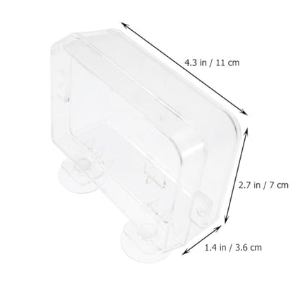 Balacoo 2pcs Reptile Feeding Bowl Anti-Escape Design with Suction Cups Reptile Food and Water Dish for Lizards and Amphibians Terrarium Supplies