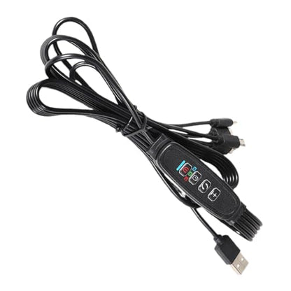 Toyvian USB Plant Light Control Line with Timer and Touch Switch Adjustable Brightness for Indoor Seedling Grow Light Versatile USB Interface for Succulent Hydroponic Greenhouse