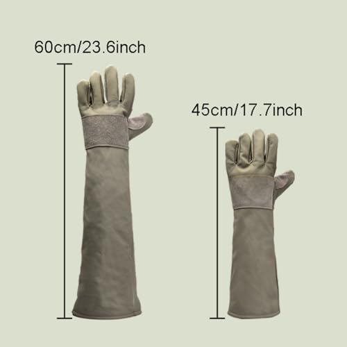 ThreeH Animal Handling Gloves Anti-Bite Anti-Scratch for Dogs Cats Birds Lizard Snakes - size: Large