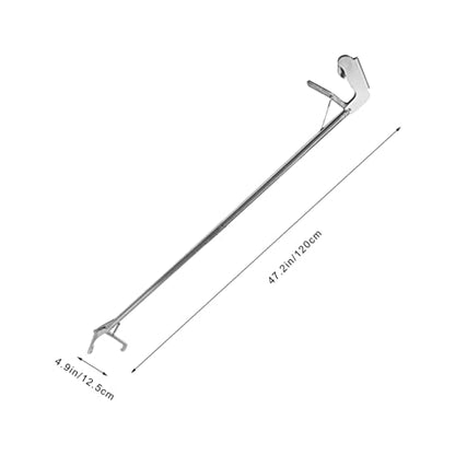 Stainless Steel Snake Catcher Clip Folding Grabber Tool for Garden Wildlife Lightweight Snake Tong Lock Easy to Use Crabs Eels and More