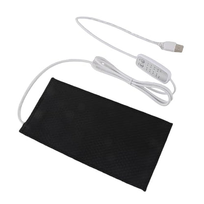 Reptile Heating Pad DC 5V Under Tank Terrarium with Temperature Control USB Power Safety 4 Gear Adjustment Reptile Heat Mat for Turtle Tortoise Snakes Lizard Gecko (10x20cm) - size: 10x20cm