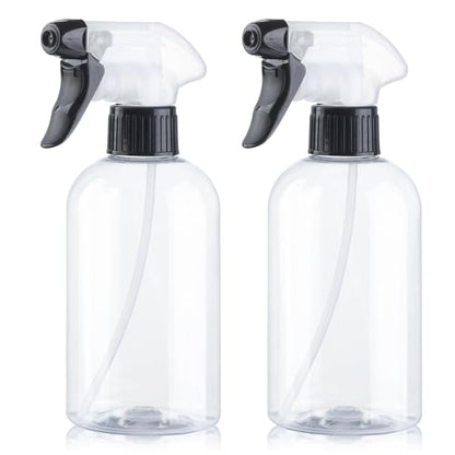 Spray Bottles 2Pack 10oz Plastic Squirt Bottles Empty Water Spray Bottle | Mist Stream BPA-free Refillable Sprayer Container Adjustable Nozzle for Watering Plants, Pet Training, Kitchen Cleaning - color: Dual-color
