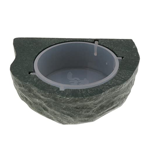 Magnet Gecko Feeder Ledge Single Bowl for Reptile Food and Water Feeding Dish for Lizard Spider Crested Gecko