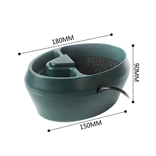 Reptile Water Dispenser Automatic Drinking Pump Circulation Dripper Bowl Nonporous Suitable for Snake Habitat Tortoise Tank