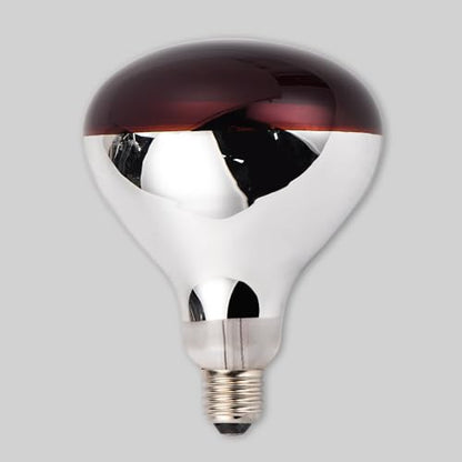 Incandescent R40 Reflector Infrared Lamp, Explosion Proof Red Glass, E26 Base, Red Heat Lamp Bulb 250W for Reptiles,Turtles, Pets, Calves and Lambs, Chicks and Light Therapy, 2 Pack (R40INR)