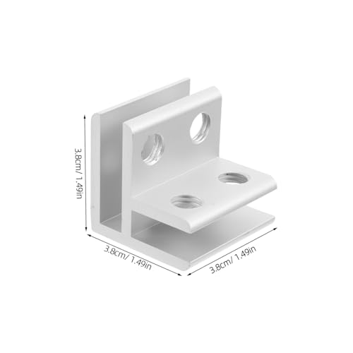 SUPVOX 1Set Heavy Duty Glass Clamp for Thickness Durable Aluminium Alloy Bracket Elegant Flowerpot Connector Stability for Aquariums Planting Boxes Easy