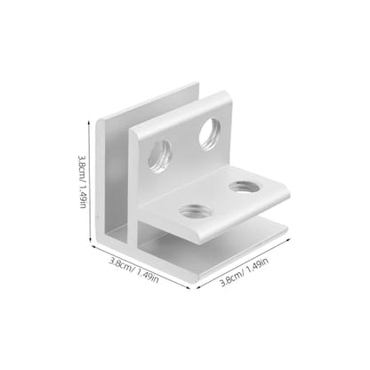 SUPVOX 1Set Heavy Duty Glass Clamp for Thickness Durable Aluminium Alloy Bracket Elegant Flowerpot Connector Stability for Aquariums Planting Boxes Easy