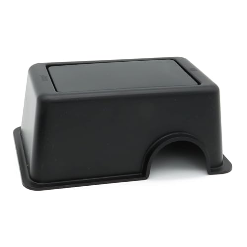Reptile Hide Box Snake Hide Feel Secure and Safe, Gecko Hide (Black, Small 4 Pcs) - size: Small 4 Pcs
