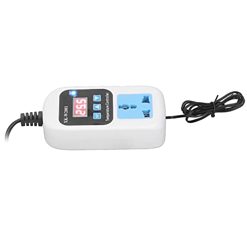 Digital Temperature Controller Automatic Adjustable Thermostat with LCD Display for Greenhouse Aquarium Incubator Reptile Tank ABS Plastic Housing