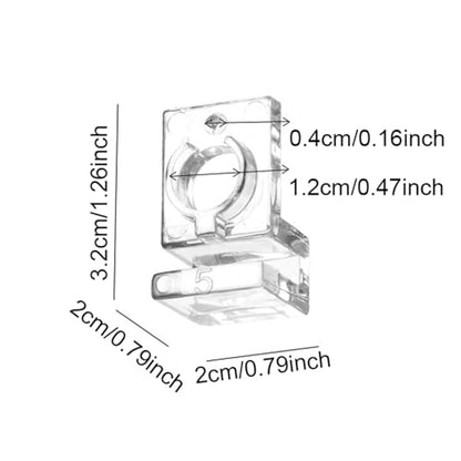 30Pcs Aquarium Lid Clips Water Pipe Fixing Clamps Clamps Aquarium Lid Support Brackets, for 5mm - size: for 5mm