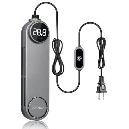 UPETTOOLS Aquarium Heater 50W/100W/200W/300W – Submersible Fish Tank Heater with Digital LED Display & External Controller, Dry-Run and Overheat Protection, for Freshwater, Saltwater, Reef Tanks - size: 300W（40-75Gallon）