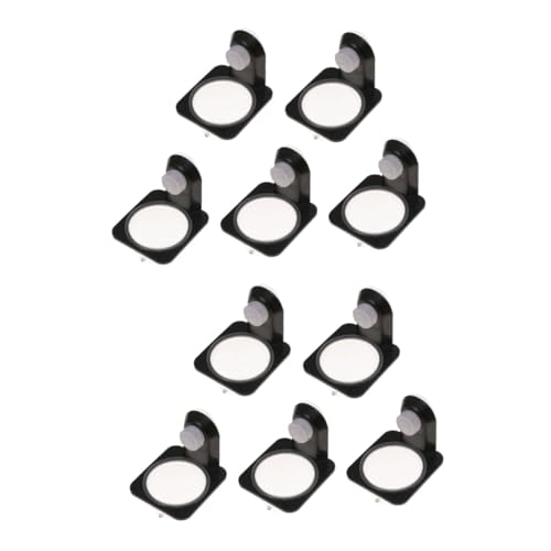 BESPORTBLE 10pcs Tortoise Habitat Accessories Reptile Bowl Solid Material Food Water Bowl for Tortoise Lizard Easy to Clean Suction Cup Style