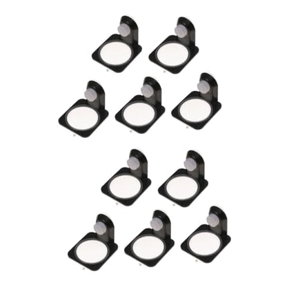 BESPORTBLE 10pcs Tortoise Habitat Accessories Reptile Bowl Solid Material Food Water Bowl for Tortoise Lizard Easy to Clean Suction Cup Style