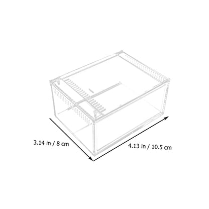 BESPORTBLE 1pc Reptile Breeding Container Habitat for Snakes Lizards and Frogs Spacious Feeding Box Ventilation for Healthy Growth