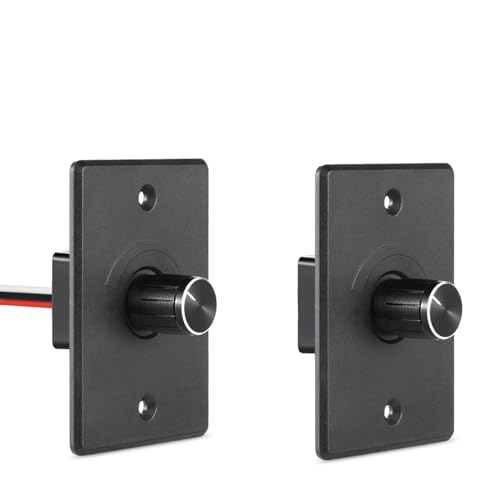 Acegoo 12V Dimmer Switch 2-Pcs, RV Light Dimmer High Side PWM Dimming Switch for Boat Camper Trailer Van Truck Cars, Works with LED Light Fixture, Halogen, Incandescent, Strip Lights - color: 4A-2pcs