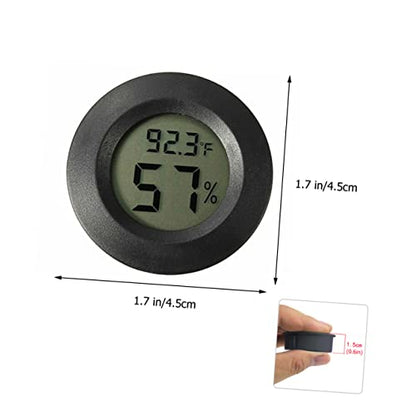 7Pcs Mini Digital Thermometer Hygrometer for Reptile Tanks Humidity with LCD Display for Bearded Dragons Leopards and Snakes Compact and Use