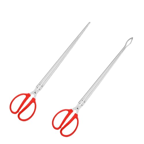 2 Pcs Tongs for Live Crab, Reptile Feeding, Snake,Eel,Charcoal, Crabs, Shells Picking Tongs at Low Tide Explore The Tide Pools