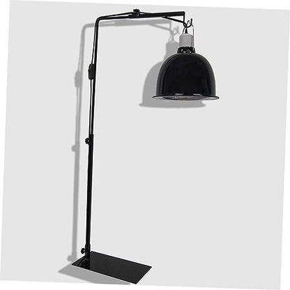 Happyyami Adjustable Reptile Lamp Stand Metal Lamp Rack for Fluorescent Heat Lights Safe Easy Setup for Pet Enclosures